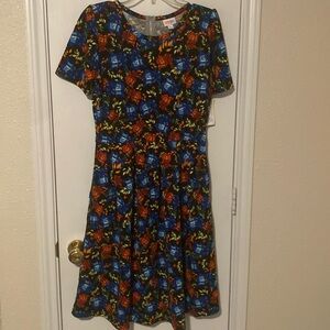 LuLaRoe Amelia Dress Size XL with Pockets